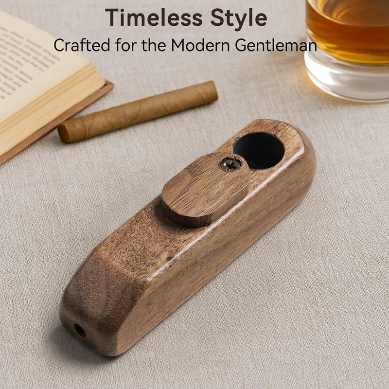 Sivaopa Rosewood Tobacco Pipe Set - Wooden Smoking Pipe with Filter, Cleaning Tool - Compact Handmade Pipe for Travel, Gift, Daily Use - Image 3